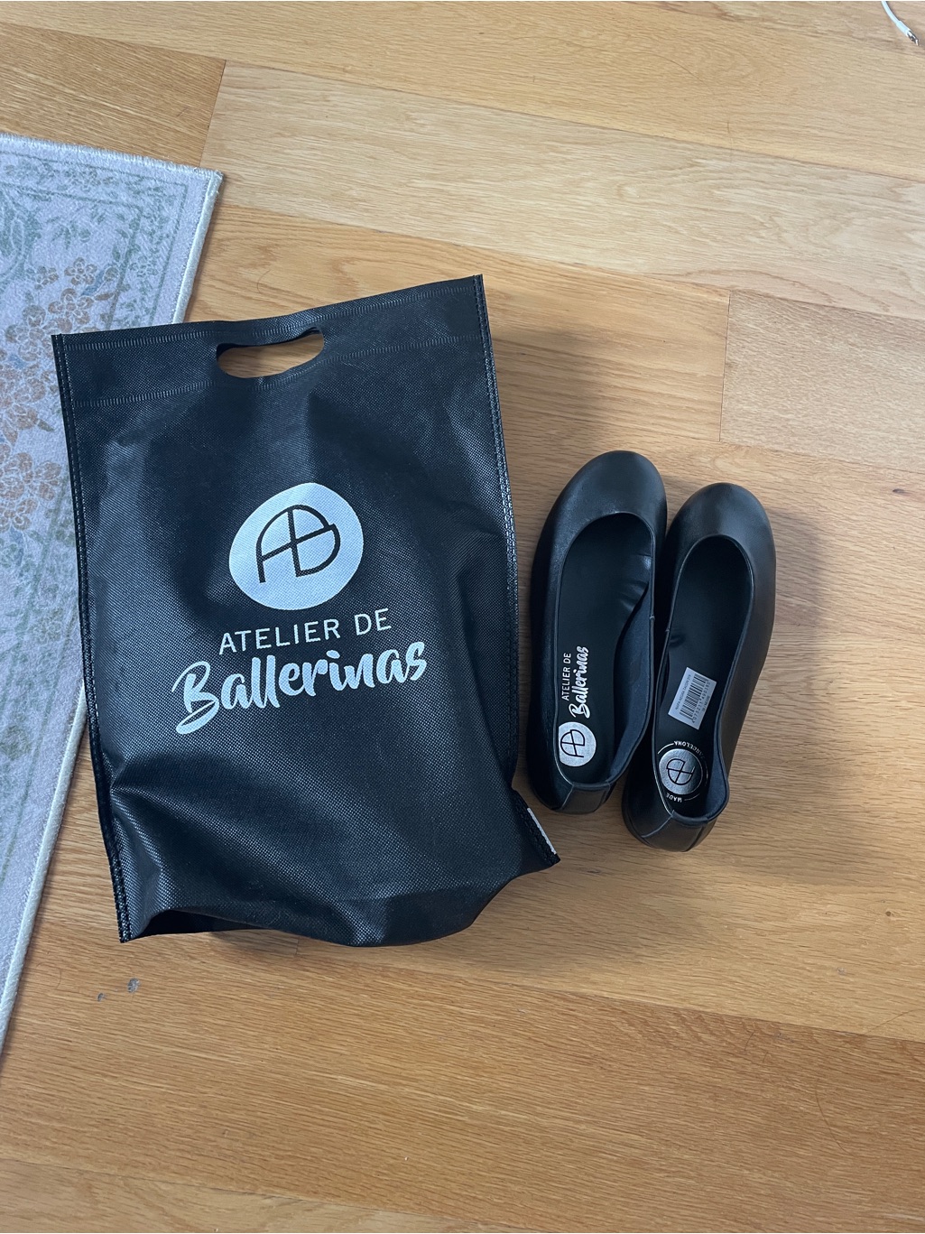 New Atelier De Ballerinas Kristen Black Leather Heels — image 2 of 4